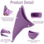 Portatif Urinoir Debout Réutilisable pour Femme Silicone Entonnoir RandonnéE Toilette Camping, La Couleur Violette
