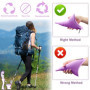 Portatif Urinoir Debout Réutilisable pour Femme Silicone Entonnoir RandonnéE Toilette Camping, La Couleur Violette