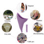 Portatif Urinoir Debout Réutilisable pour Femme Silicone Entonnoir RandonnéE Toilette Camping, La Couleur Violette