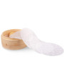 Mila-Amaz 100 Pièces Parchemin Rond Perforé Vapeur en Bambou Doublures Papier Rond Papier à Vapeur de Cuisine, 20cm(8inch)