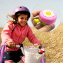 Sonnette de vélo pour enfant avec 1 paire de glands pour décoration de vélo d'enfant, sonnette de vélo, accessoires de vélo pour