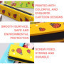 4 morceaux d'harmonica pour enfants, harmonica de dessin animé en bois, harmonica à double rangée de 16 trous, avec 4 sacs de ra