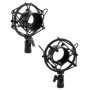 QWORK® Shock Mount Micro en Metal, Pied de Micro Shock Mount Anti-Vibration pour Microphone à Condensateur avec Diamètre de 45 m