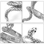 Yhuasia Bague Serpent, 4 Pièce Punk Rock Serpenti Bague, Vintage Serpenti Bague, Bague Serpent pour Femme, Réglable Serpent Bagu