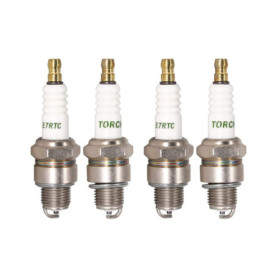 TORCH 4pcs E7RTC Bougie d'allumage Remplacer pour NGK 6422/BPR7HS 7022/BPR6HS 5111/BP7HS, pour 5379/IWF22 4022/W22FPR-U, pour 88