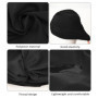 Lot de 2 bonnets de bain plissés - Double couche - Protection auditive - Bonnet de bain bandana - Couleur unie - Pour femme - So