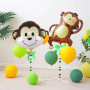 4 Pièces De Ballons De Singe Simulés, Ballons D'Animaux De Dessin Animé, Ballons Gonflables En Film D'Aluminium, Décoration D'En