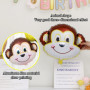 4 Pièces De Ballons De Singe Simulés, Ballons D'Animaux De Dessin Animé, Ballons Gonflables En Film D'Aluminium, Décoration D'En