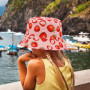 1 Chapeau Seau À Fraises Et 1 Lunettes À Fraises, Chapeau De Protection Solaire pour Femme, Chapeau De Protection UV, Lunettes D