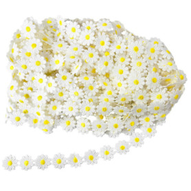 Petite Décoration De Marguerite De 15 Mètres, Dentelle Brodée De Marguerite, Accessoires De Bricolage, Tissu À Coudre, Décoratio