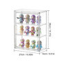 Vitrine Acrylique, Vitrine Exposition pour Objets de Collection 36x13x27cm 2 étagères Vitrine Anti Poussière Certifiée UV pour F