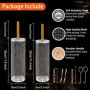 Lot de 2 Ensemble de Paniers à Barbecue Emboîtables, Acier Inoxydable 304, Poignées Bois Amovibles, Idéal Légumes, Crevettes, Po