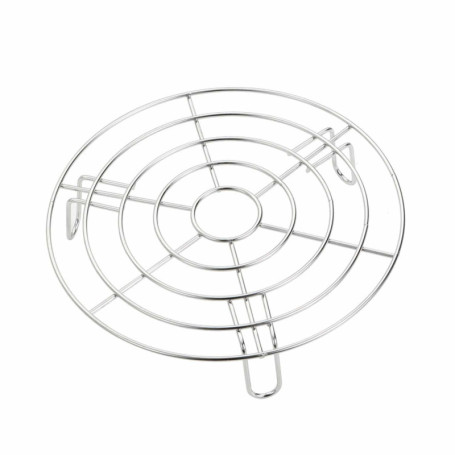 Grille Ronde en Acier Inoxydable - Support Polyvalent pour Cuisson à la Vapeur, Refroidissement & Friture, Accessoire de Cuisine