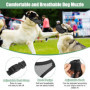 prota Museliere pour Chiens Ajustable Muselière Chien, Muselière en Nylon Réglable avec Sangles, Muselière en Maille Respirante 