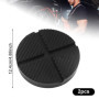 Lot de 2 supports en caoutchouc pour cric avec rainure et profilé - Noir - Pour cric et élévateurs