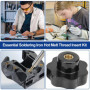 Frogetu Insert Fileté,Jeux d'embouts à Souder Pour Inserts Taraudés,Pointe Fer a Souder Pour Inserts Filetés M2/M3/M4/M5/M6/M8