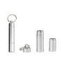 Zasiene Porte Cure-dents 4 pièce Aluminium Boite a Pilule étanche Cure-dent Portable Mini Distributeur Cure dent avec Porte-clés