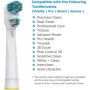 Brossettes de rechange Compatible avec Braun Oralb Dual Clean, Têtes de Rechange pour Brosse à Dents Electrique Oralb, 8 Pièces