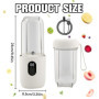 BIZOI Mixeur Portable, Personal Fresh Juice Mixer, Mini Mixeur avec Écran LED, Blender Smoothie Portable, pour Shakes, Smoothies