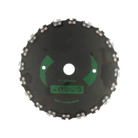 Lame de débroussailleuse, scie à chaîne, brosse à dents, coupe-herbe Heavy Duty 9 Tondeuse à gaz/électrique, tondeuse à gazon Tê