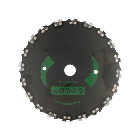 Lame de débroussailleuse, scie à chaîne, brosse à dents, coupe-herbe Heavy Duty 9 Tondeuse à gaz/électrique, tondeuse à gazon Tê