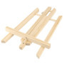 HAKZEON Lot de 6 Chevalets de Table en Bois avec Barre Mobile, 30 cm Chevalet Pliable en Bois pour Peintures, Dessins, Photos En