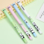Lot de 4 stylos à bille effaçables avec 20 recharges, motif panda de dessin animé, stylo effaçable, 0,5 mm, pour fournitures sco