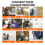 Litheli Pistolet à Peinture, Moteur sans Balai 500 W, réglage du débit d'air et de Peinture, 3 Modes de pulvérisation, 4 Buses, 