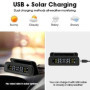 Jansite TPMS Système de surveillance de la pression des pneus à énergie solaire 22-87 psi sur pare-brise avec 4 capteurs de voit
