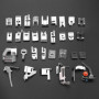 32 PCS Pieds-de-biche de Machine À Coudre Domestique Pied Presseur DIY Couture Marche Pied Presseur Ménage Machine À Coudre Acce