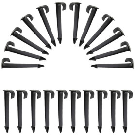sinzau Lot de 50 ancrages de fixation pour tuyau d'arrosage Noir