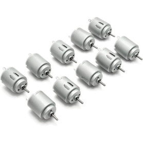 DollaTek 10Pcs DC Motor 140 Mini Moteur Électrique DC 3-5V 6300 RPM pour DIY