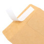 HEIHAK Lot de 200 petites enveloppes autocollantes en papier kraft pour graines, pièces de monnaie et petits articles Marron 6 x