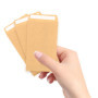 HEIHAK Lot de 200 petites enveloppes autocollantes en papier kraft pour graines, pièces de monnaie et petits articles Marron 6 x