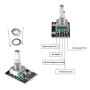 GERUI Lot de 6 modules d'encodeur rotatif KY-040 compatibles avec module d'encodeur rotatif Arduino à 360 degrés, potentiomètre 