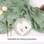 1 nappe pliée, 4 pinces à nappe, nappe en gaze, décoration de fête, nappe pliable, en gaze pour table de réception de mariage (v