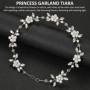 1 guirlande en cristal - Tiare - Décoration de baptême - Accessoire de cheveux de communion pour filles - Accessoire de cheveux 