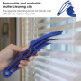Lot de 2 Outils de Nettoyage pour Stores Vénitiens - Brosse à Griffes et Plumeau en Microfibre - Nettoyeur de Rideaux et Climati