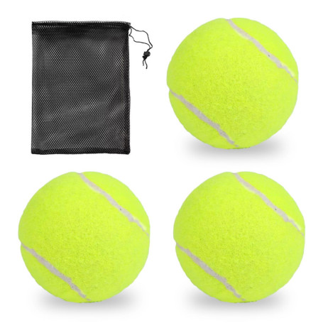 arrderly Lot de 3 balles de tennis pour enfants, balles de tennis, sports, entraînement, tennis, chien, convient pour les cours 