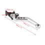 Leviers De Moto Réversibles , Levier D'embrayage de Frein 2Pcs Universal Modifié Double Levier de Frein à Disque Pour Scooter Mo