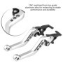 Leviers De Moto Réversibles , Levier D'embrayage de Frein 2Pcs Universal Modifié Double Levier de Frein à Disque Pour Scooter Mo