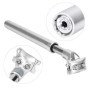 Tige de Selle de Vélo, Tube de Selle d'Amortisseur 27.2mm 31.6mm à Pression Hydraulique Tige Fixe de Selle de Vélo(27.2mm-Silver