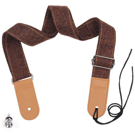 CHUANGOU Sangle de ukulélé，Sangle d'épaule réglable pour ukulélé，pour ukulélé ou Guitare de Petite Taille, Longueur Ajustable.