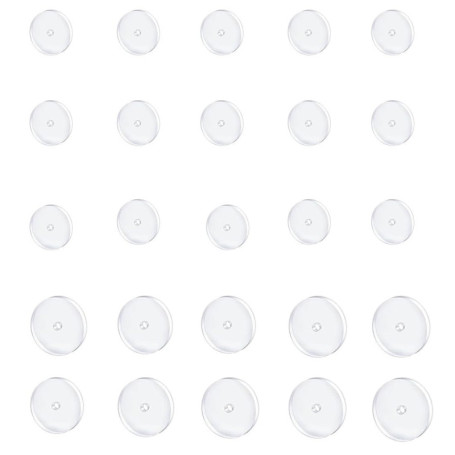 Duoleimi Lot de 30 disques de piercing anti-gibier - En silicone - Coussinets transparents - Disque de piercing anti-traction po