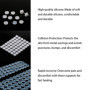 Duoleimi Lot de 30 disques de piercing anti-gibier - En silicone - Coussinets transparents - Disque de piercing anti-traction po