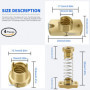 GZLCEU Lot de 4 écrous anti-retour T8 en laiton pour imprimante 3D Ender CR Tornado CNC Axe Z 8 mm Tige filetée Acme