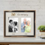 Lawrence Frames Cadre photo double en métal doré pour 50e anniversaire de mariage 10 x 15 cm