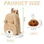 Sac À Dos d'ours À 1 Pièce, Remorque en Peluche d'une Pièce, Sac À Dos De Dessins Animés Sucrés, Sac À Dos pour Enfants, Sac À D