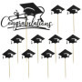 11 Pièces Inserts De Gâteau De Fête De Remise des Diplômes, Décorations De Fête De Remise des Diplômes, Inserts De Décoration De