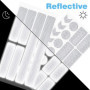 Peevisap 42 PIÈCES Autocollant Velo,Stickers Velo,Autocollant reflechissant,Bande reflechissante,Convient pour Les vélos, Les Ca